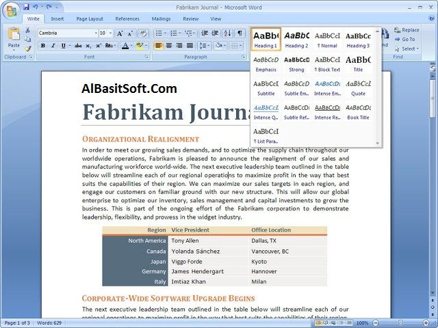 Microsoft Office Professional Plus 2007 With Product Key Free Download(AlBasitSoft.Com)