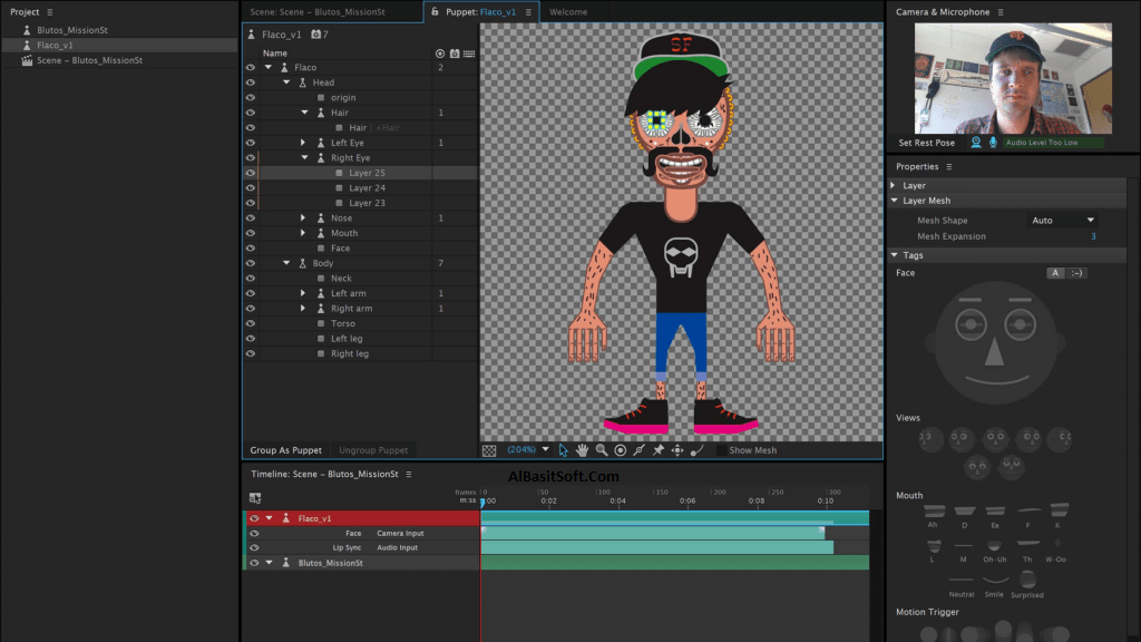 Adobe Character Animator CC 2019 v2.1.1 (x64) With Crack Free Download(AlBasitSoft.Com)