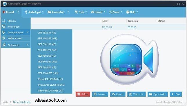 Apowersoft Screen Recorder Pro 2.4.1.0 With Crack Free Download(AlBasitSoft.Com)