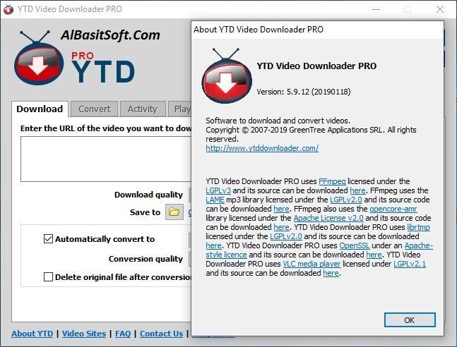 YTD Video Downloader Pro 5.9.13.3 With Crack Free Download(AlBasitSoft.Com)