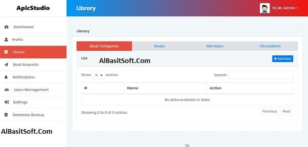 Library Management System PHP Script Free Download(AlBasitSoft.Com)