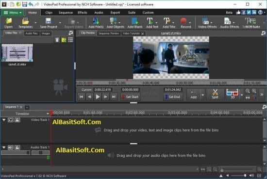 free download NCH VideoPad Video Editor Pro 13.51
