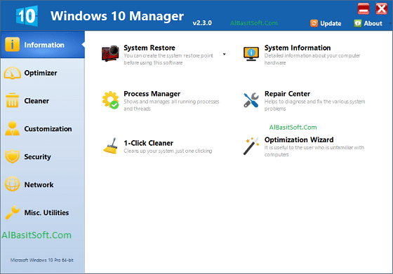 Yamicsoft Windows 10 Manager 3.1.8 With Crack Free Download(AlBasitSoft.Com)
